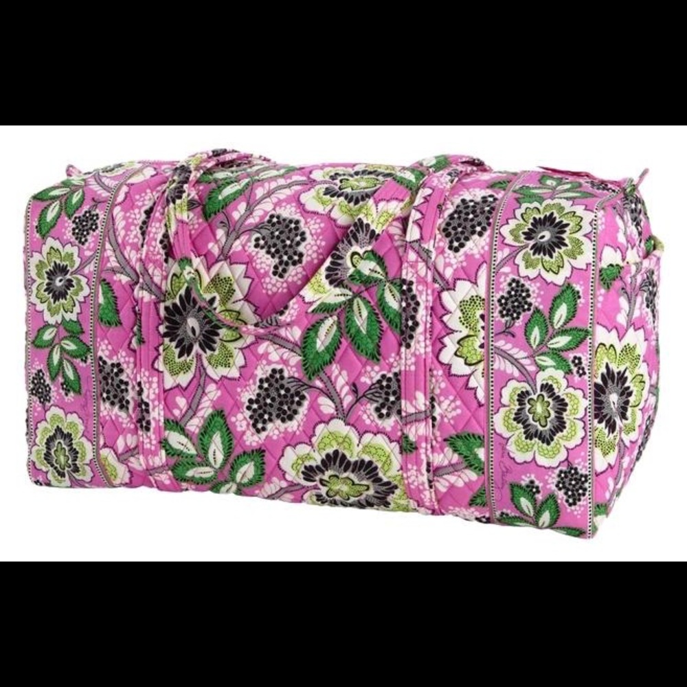 Vera Bradley Priscilla Pink Travel Duffel - Picture 3 of 4
