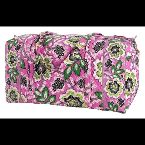 Vera Bradley Priscilla Pink Travel Duffel - Picture 3 of 4