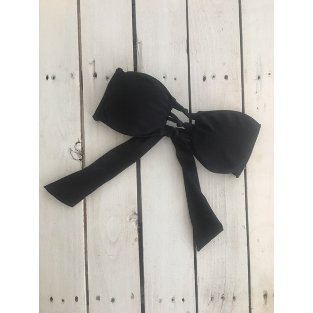 Black Bandeau Bikini Top