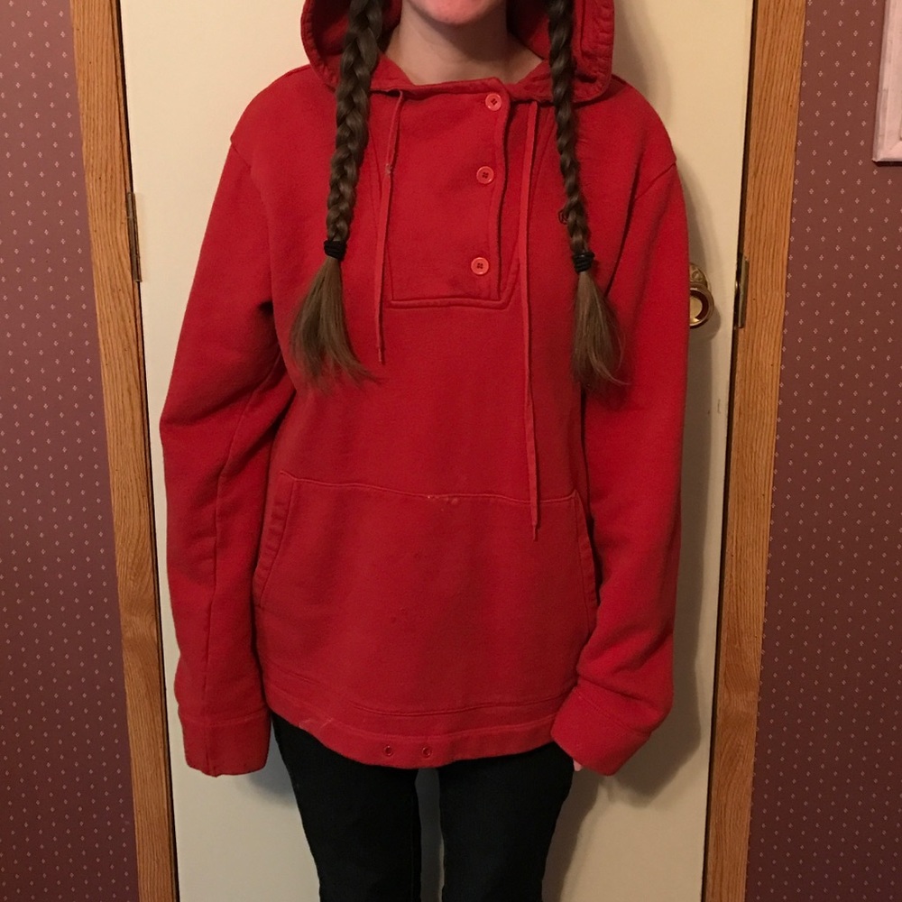 Oversized red hoodie!