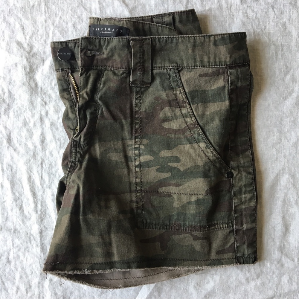 anthropologie sanctuary camo shorts