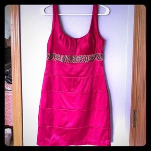 Hot pink hourglass dress