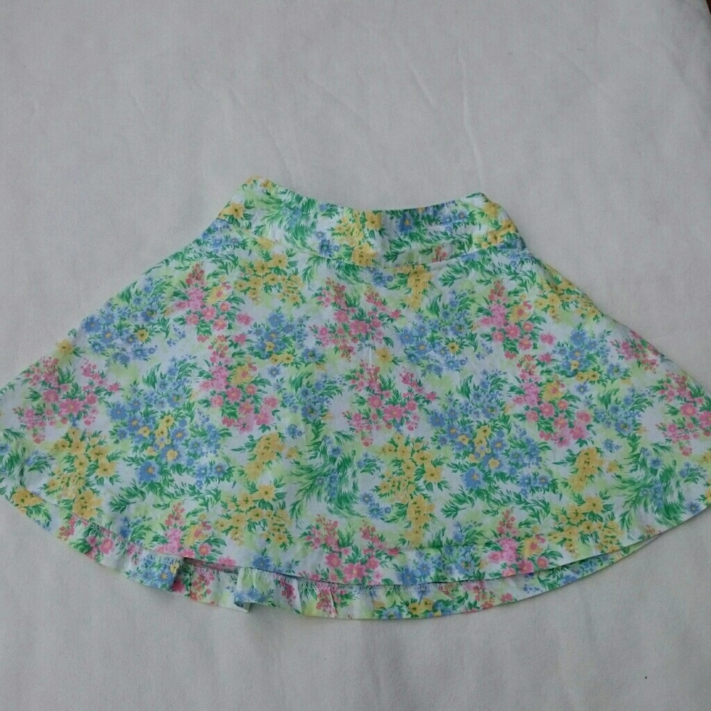 Hartstrings Girl's Floral Circle Skirt