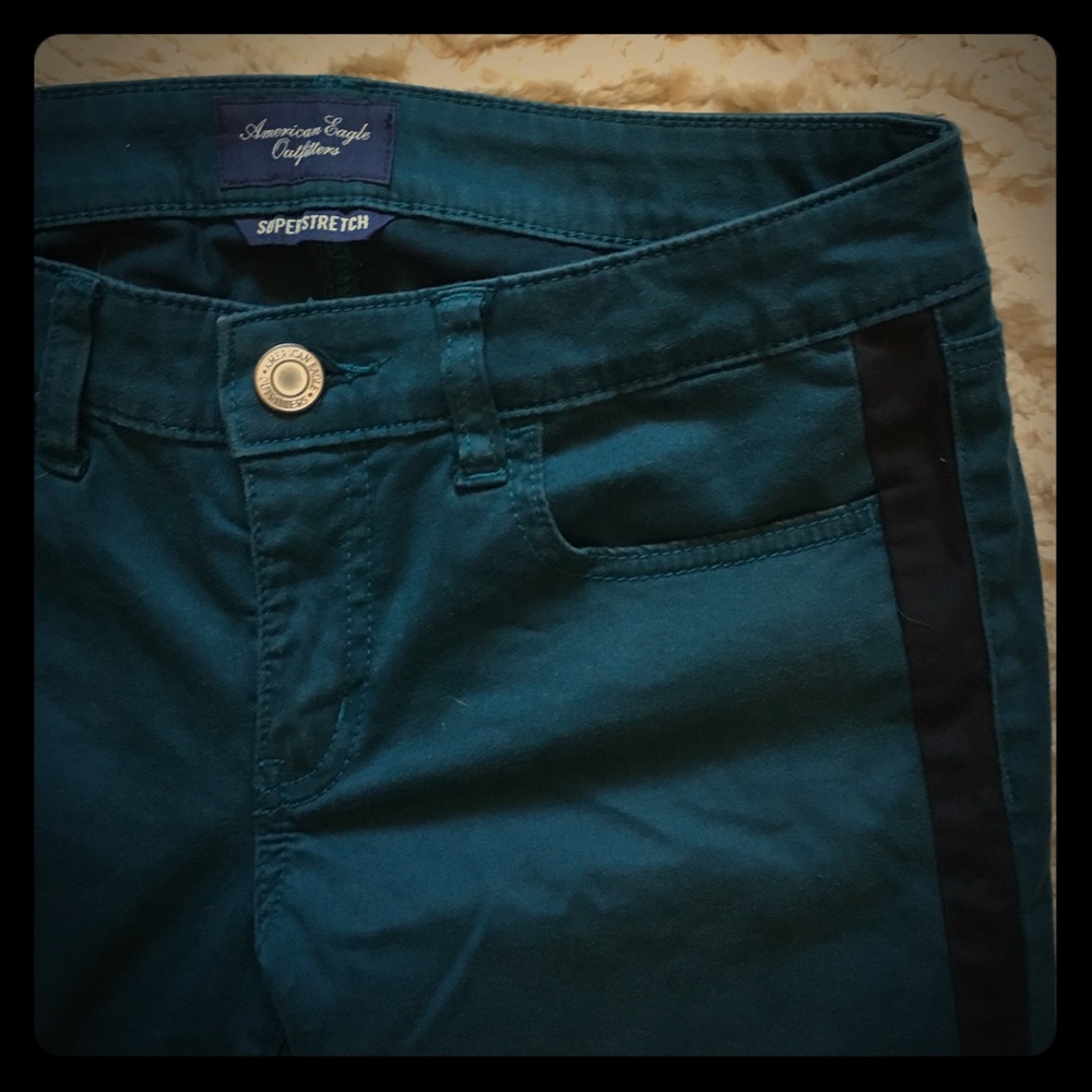 THRU 8/19 ONLY AE Tuxedo Pants in Turquoise!
