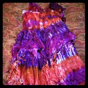 WOMEN'S size small SACRED THREADS FRINGE DRESS