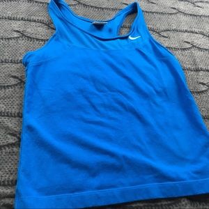 Nike Blue workout tank w built in bra Medium