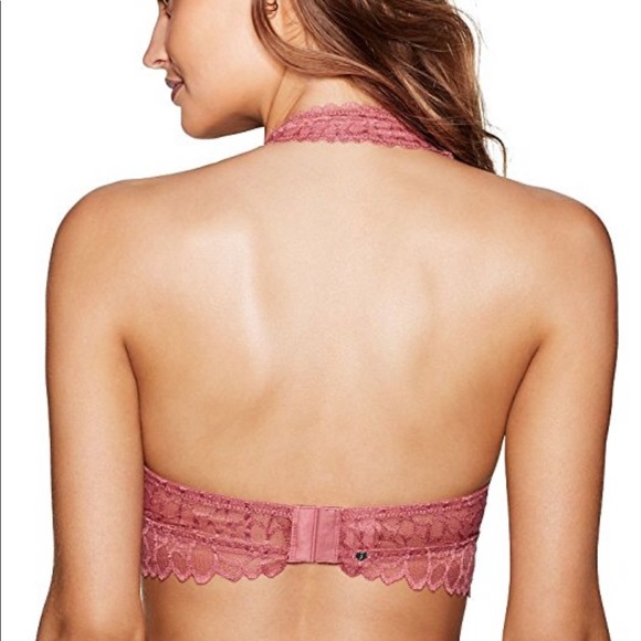 Victoria's Secret PINK Floral Lace halter Bralette - Picture 2 of 8
