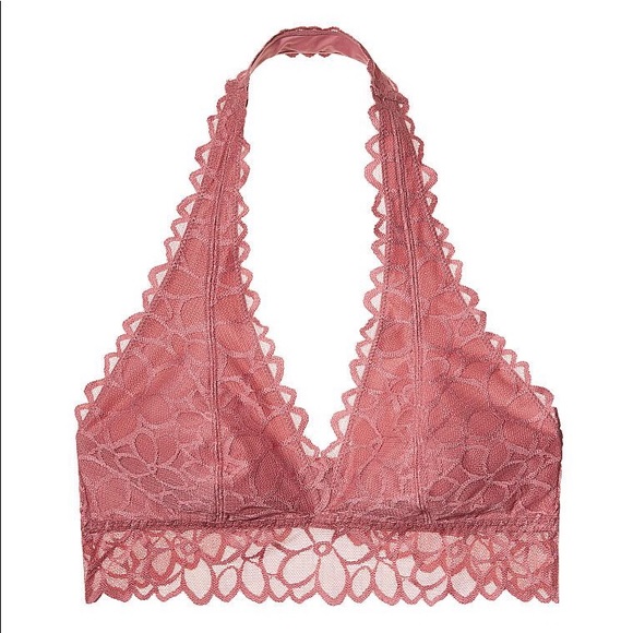Victoria's Secret PINK Floral Lace halter Bralette - Picture 7 of 8