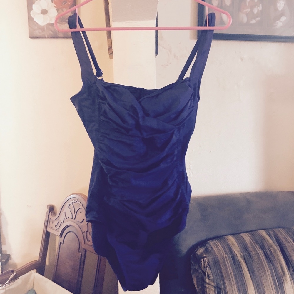 Purple swimsuit