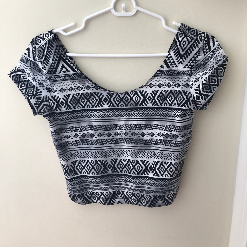 Crop top tribal design