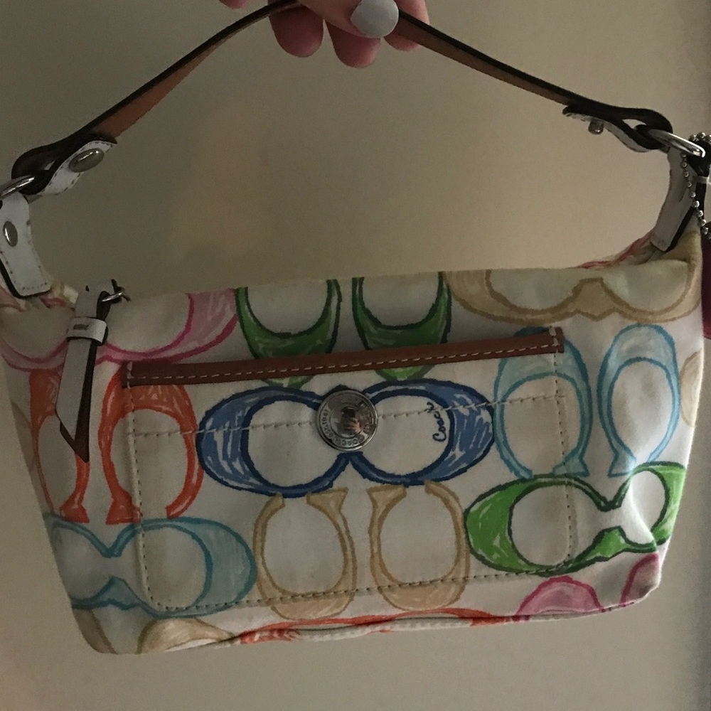 LIKE NEW Colorful Small Coach pocketbook