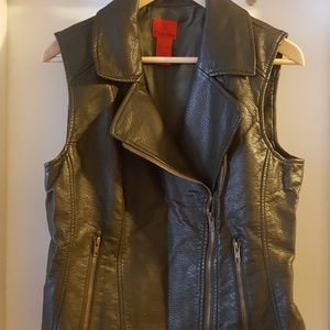 Cristina Faux Leather Vest