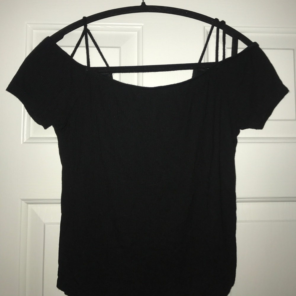 Wet seal open cut crop top