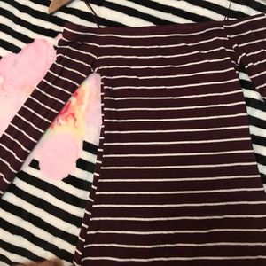 G by Guess Long Sleeved Off-the Shoulder Dress