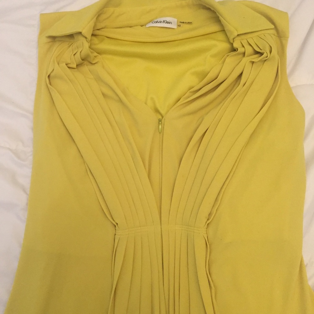 Calvin Klein Bright Yellow Dress