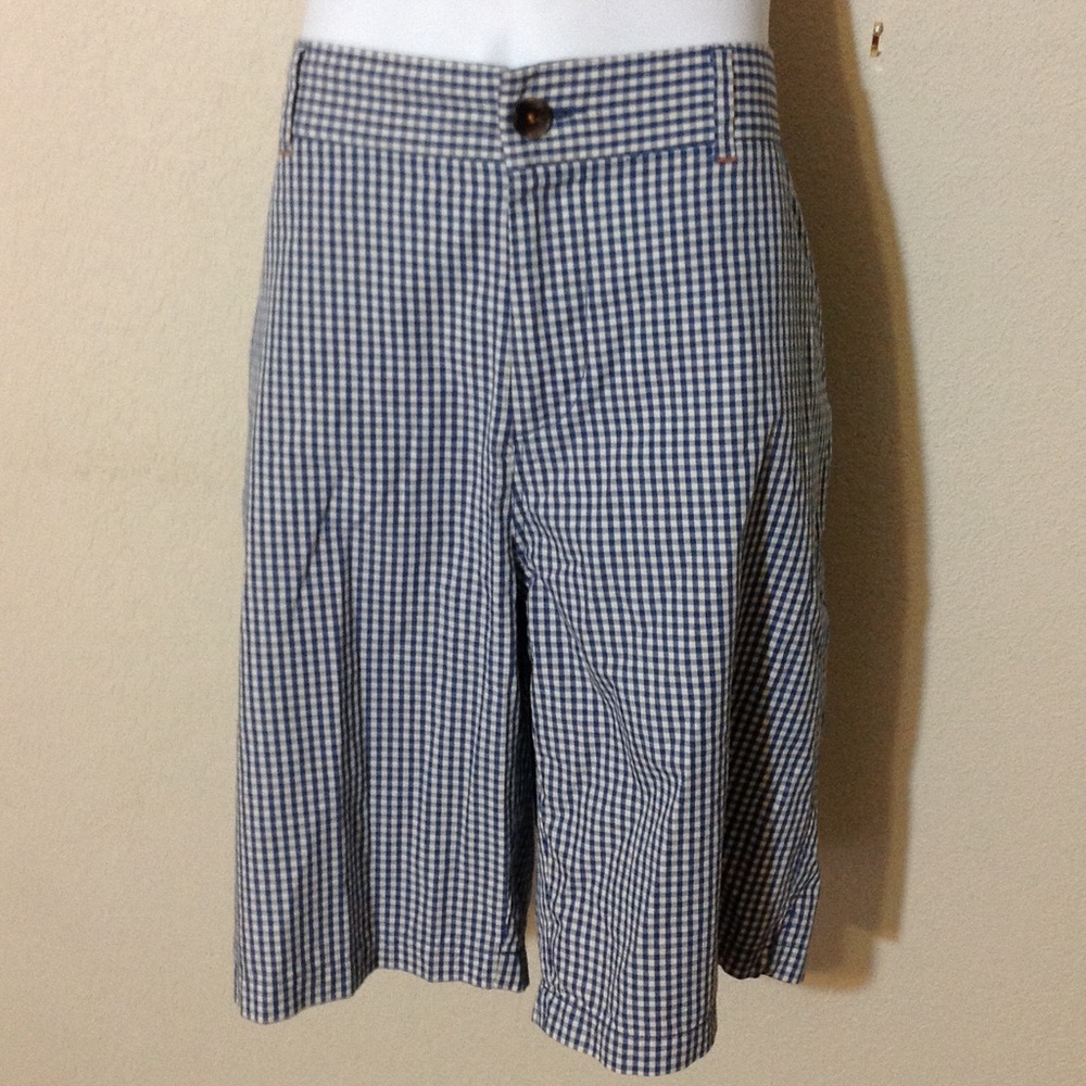 Like new men's blue check designer shorts