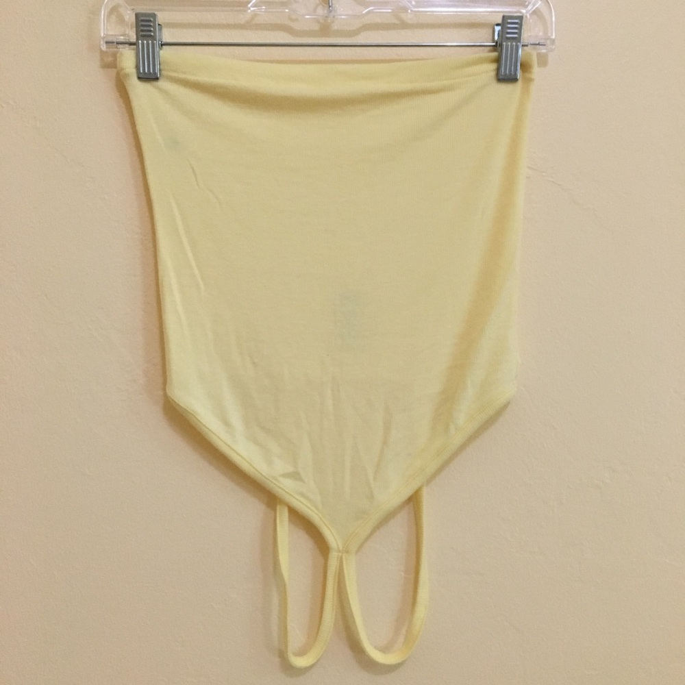 Yellow ME to WE dimond-neck racerback
