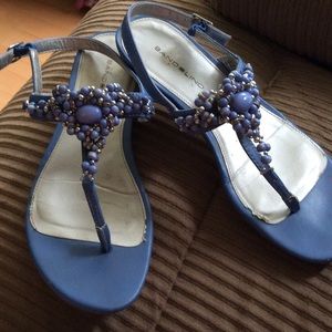 Bandolino jeweled blue sandals.