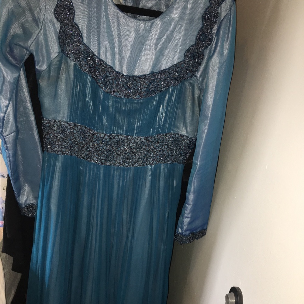 Long sleeve Adriana Pappel gown