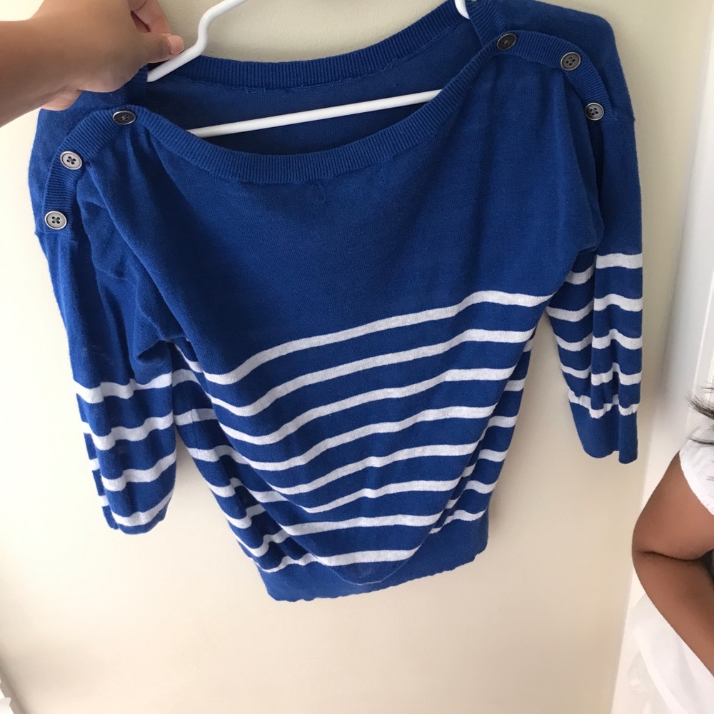 Blue striped long sleeve