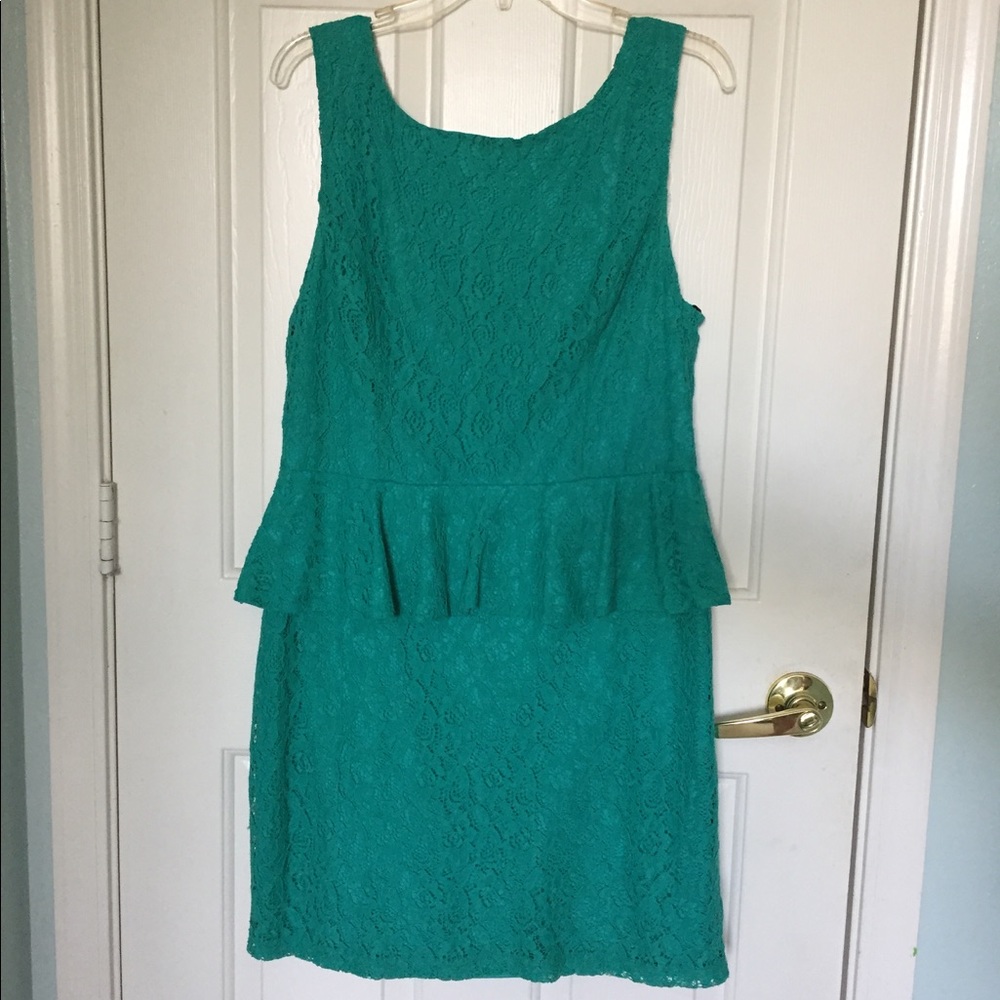 Bisou Bisou Turquoise Dress