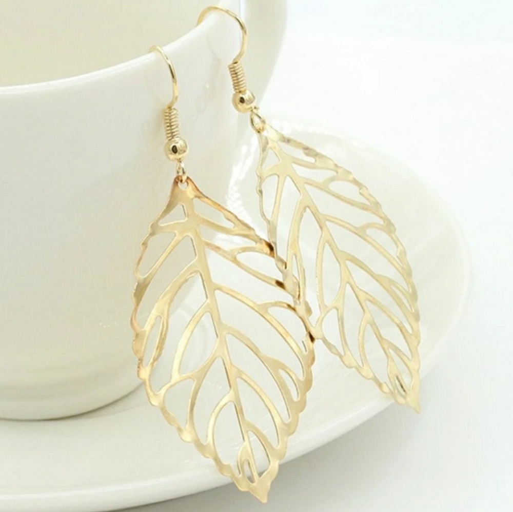 Golden Leaf Earrings