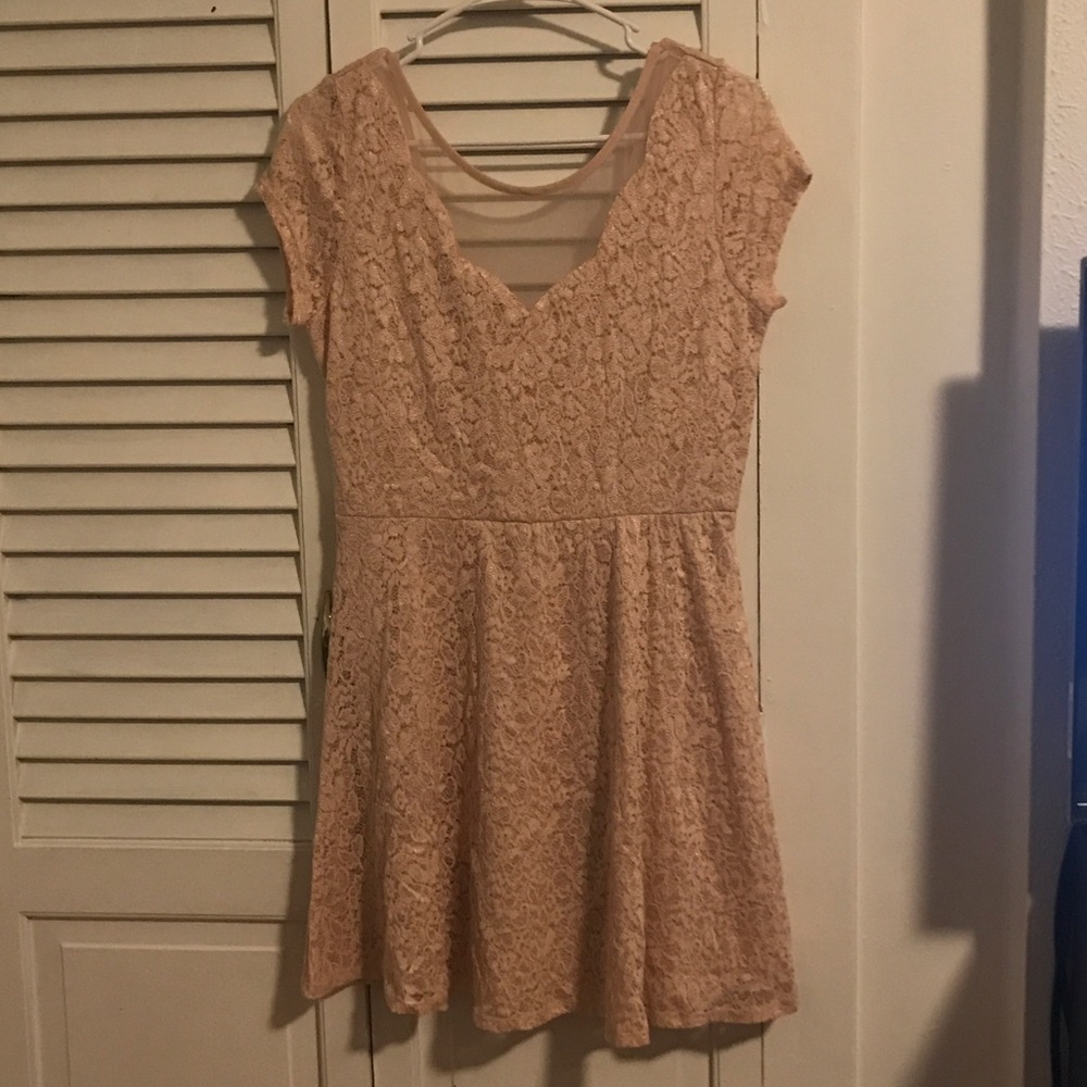 Charlotte Russe Pink Lace Dress