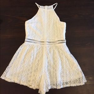 White Lace Romper