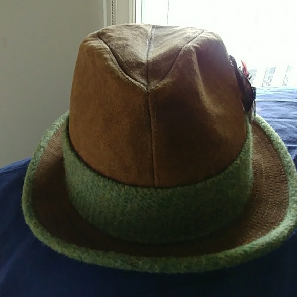 MENS KNOX NY SUEDE AND WOOL FEDORA HAT SIZE 7 - Picture 3 of 8