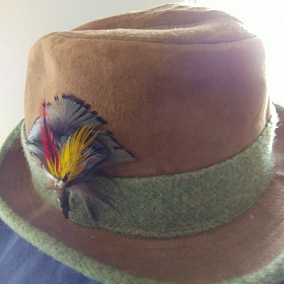MENS KNOX NY SUEDE AND WOOL FEDORA HAT SIZE 7 - Picture 8 of 8