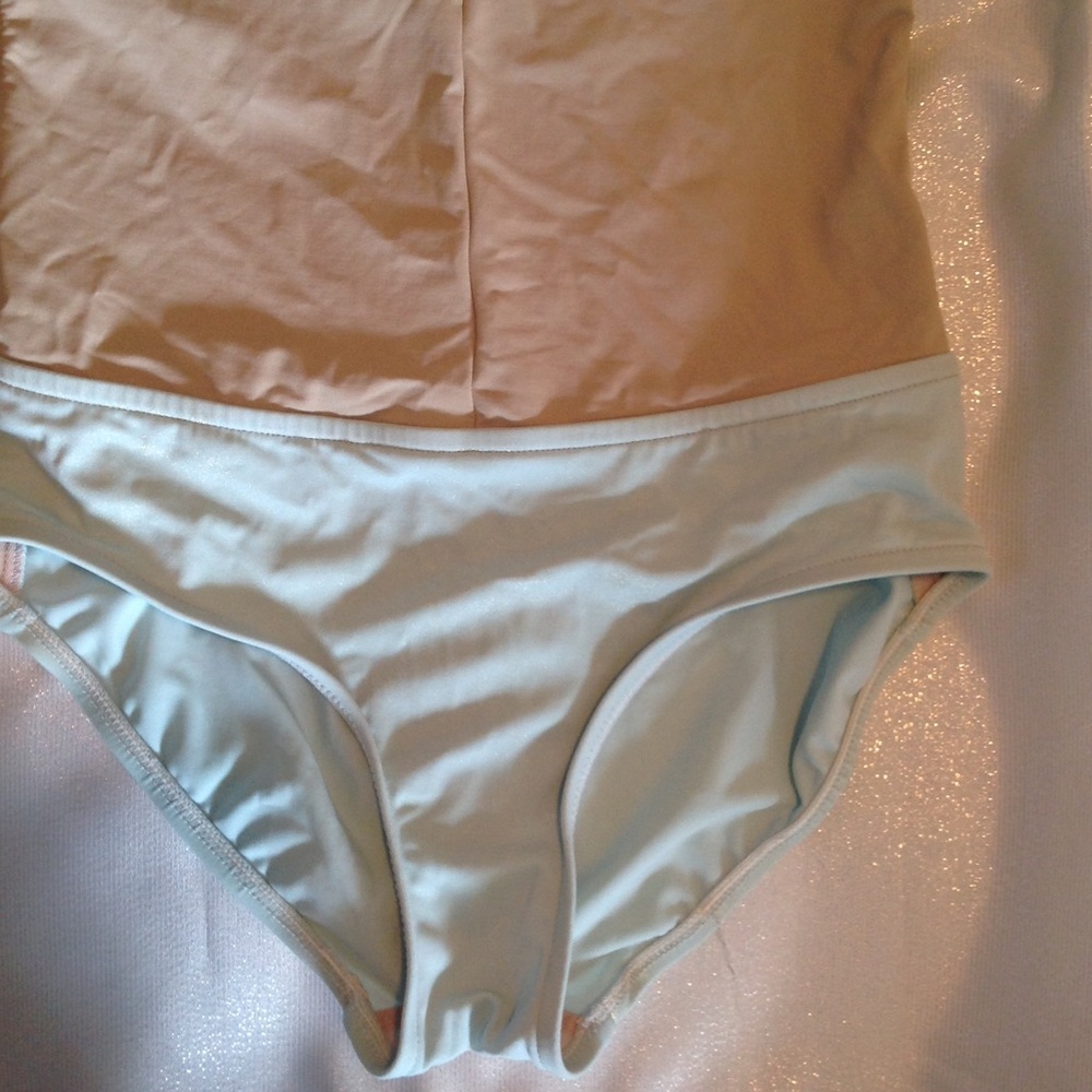 CK tan & sea foam backless one-piece - Picture 3 of 8