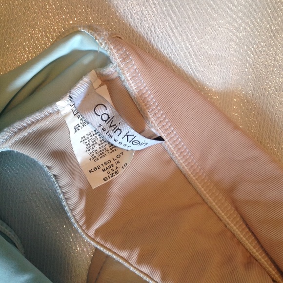 CK tan & sea foam backless one-piece - Picture 7 of 8