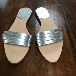 Zara Metallic Flats size 8
