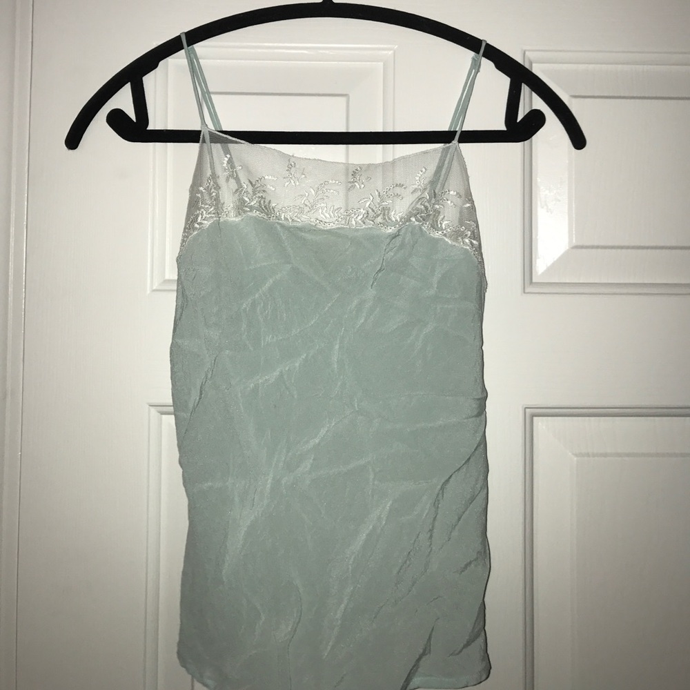 Baby blue lace camisole
