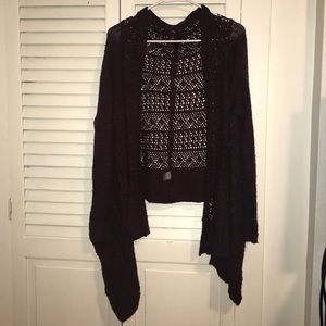 Charlotte Russe Plum Knit Cardigan