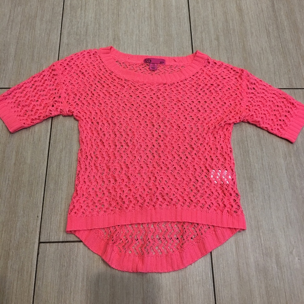 Girls high low sweater