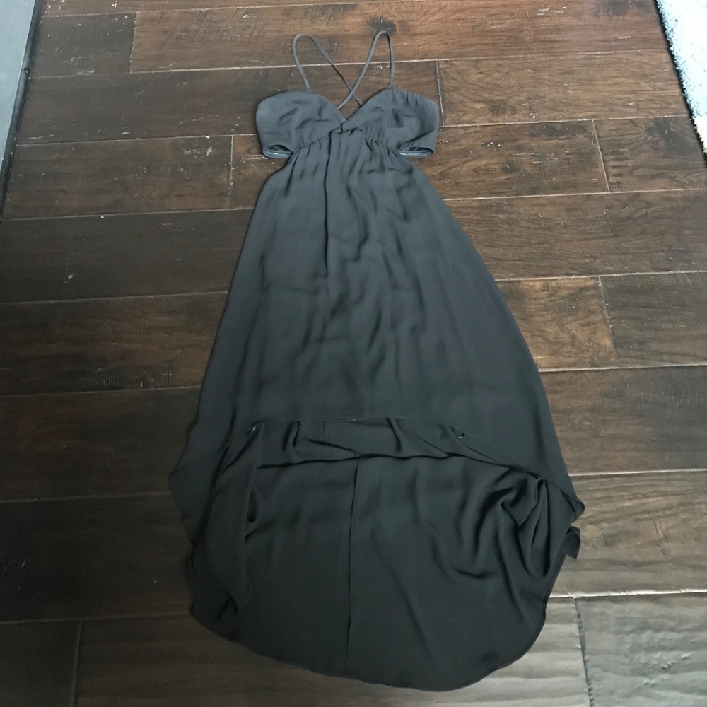 Black Express High-Low Dress with cut out sides!
