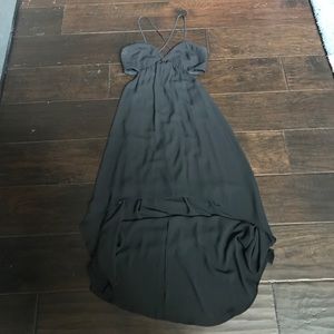 Black Express High-Low Dress with cut out sides!