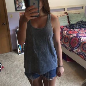 grey acid wash tank top