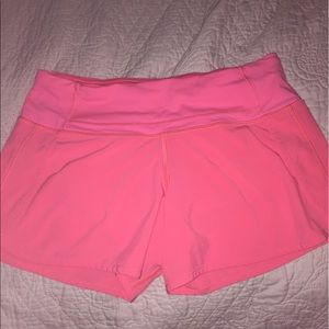 Lululemon speed shorts size 4