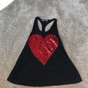 Red Heart razor tank top!