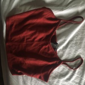 F21 Red Crop Top