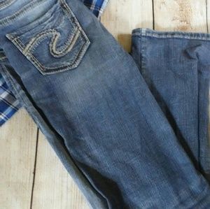 Silver Brand Suki Mid Baby Boot Jeans 28 × 33