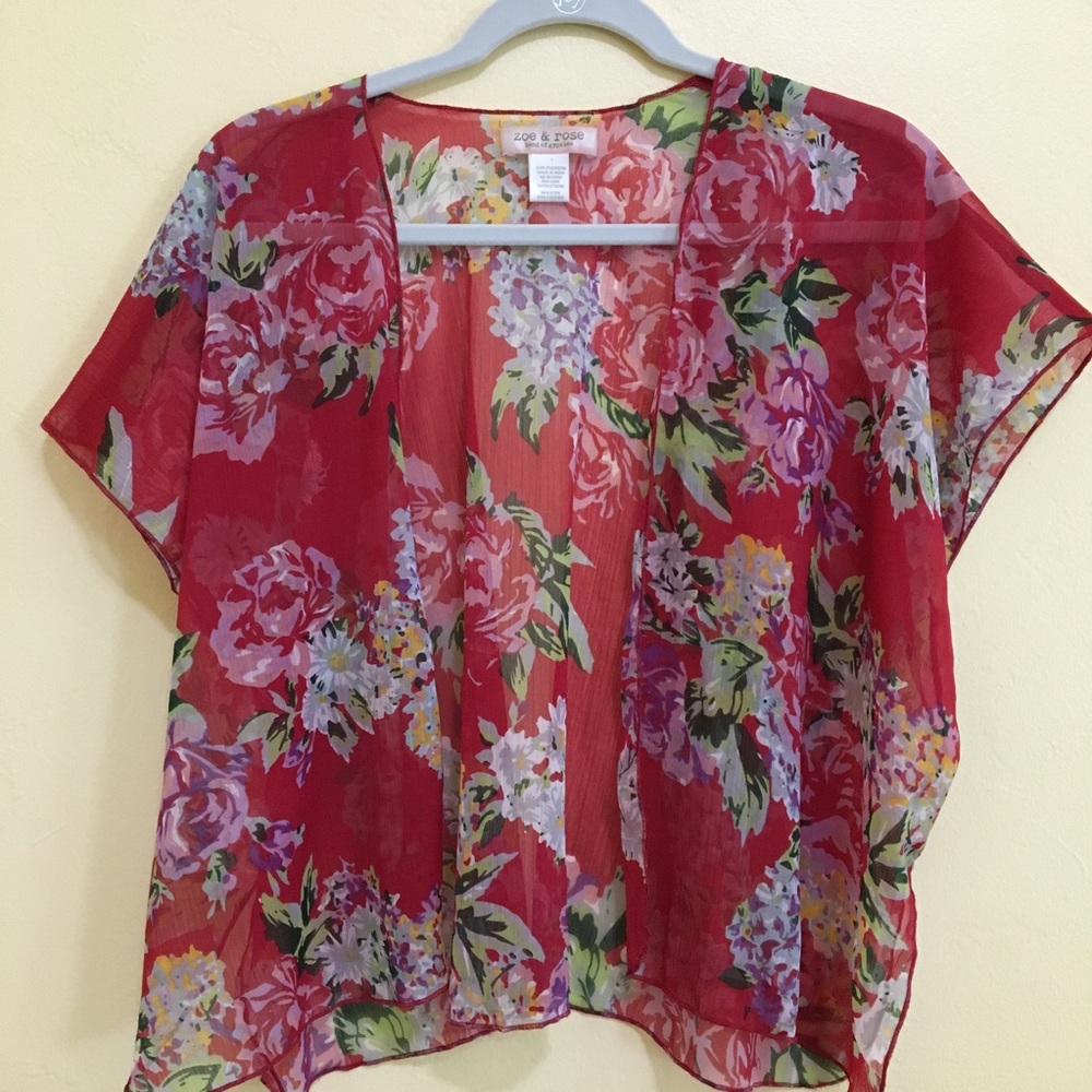 Airy Floral Kimono