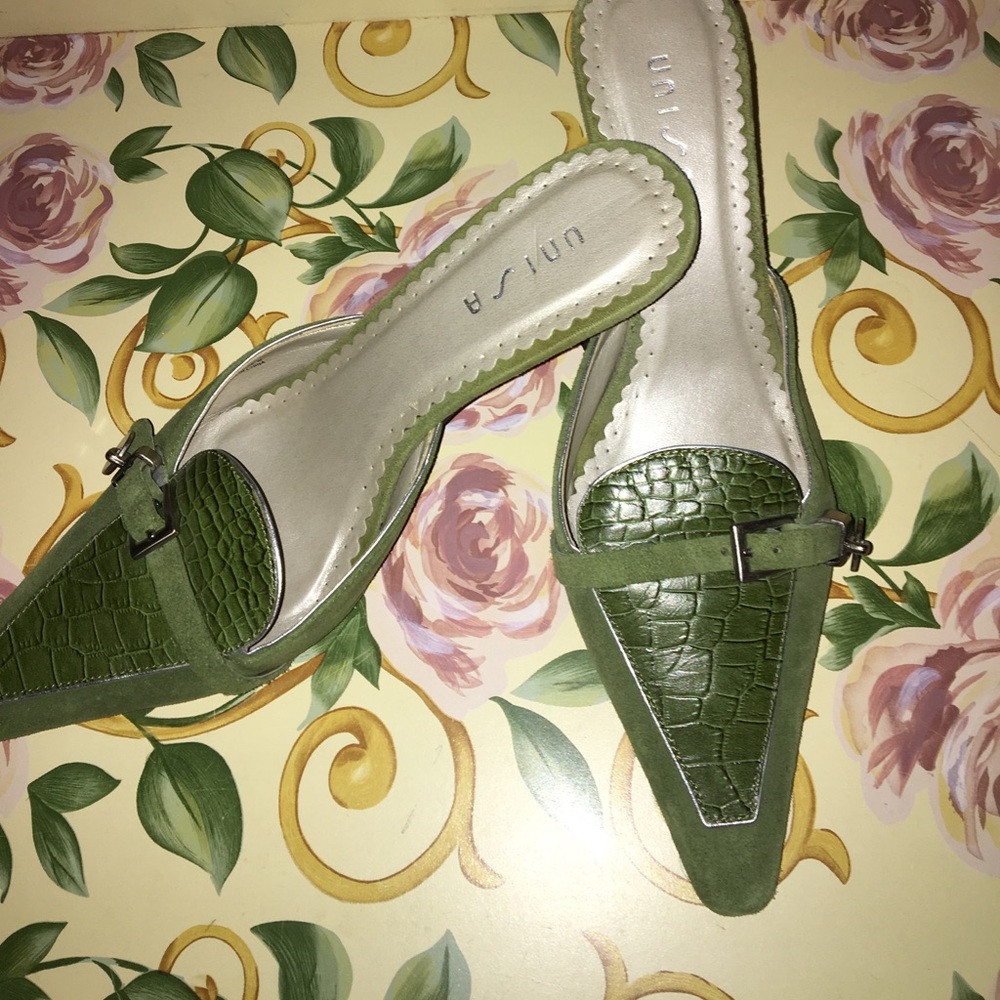 Green suede mule Unisa