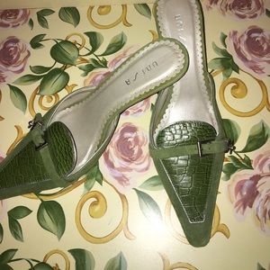 Green suede mule Unisa