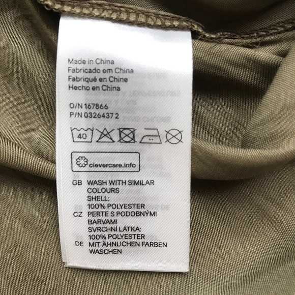 Sleeveless top in khaki green. NWT. - Picture 5 of 5