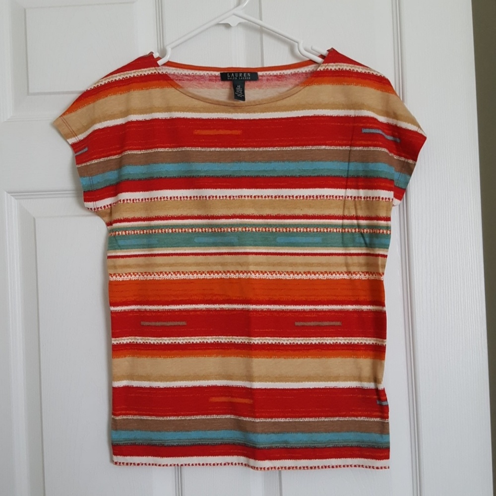 Ralph Lauren Red Stripe top