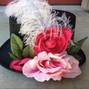 Floral Costume Top Hat