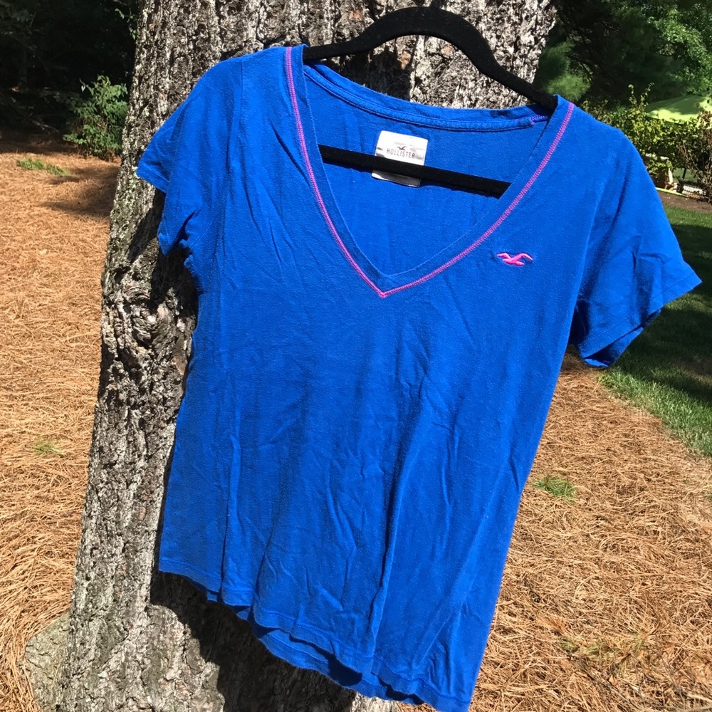 Bring Blue Hollister V-Neck